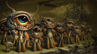 Cartoons monsters funny wallpaper