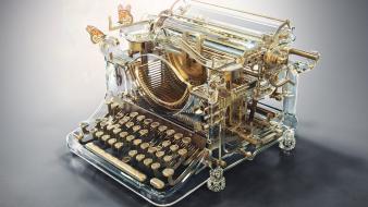 Fantasy art time machine digital objects 3d wallpaper
