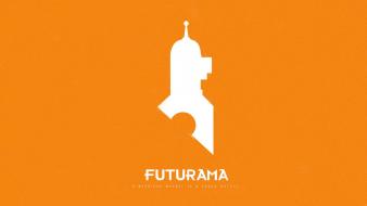 Futurama bender text simple background orange wallpaper