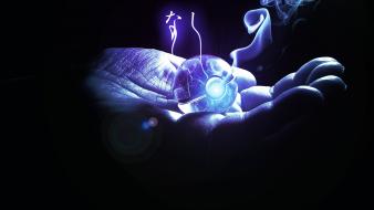 Hands digital art 3d fan go pokeball wallpaper