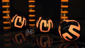 Light abstract spiral nocturne spheres 3d orbs wallpaper wallpaper