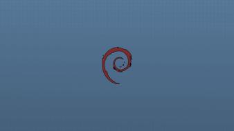 Linux textures debian blue walls wallpaper
