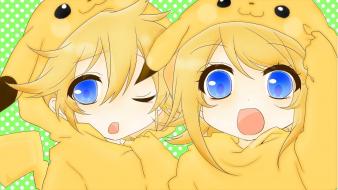 Male open mouth wink siblings adorable twins wallpaper
