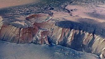 Mountains landscapes mars nasa crater wallpaper