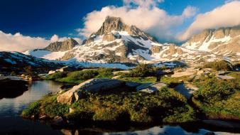 Mountains peak california banner ansel adams wallpaper
