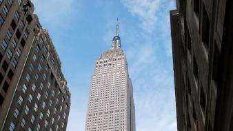 New york city manhattan empire state building wallpaper