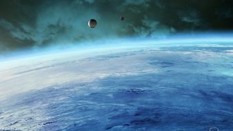 Outer space stars planets moon energy earth wallpaper