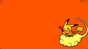 Pokemon dragons pikachu dragon ball kai nimbus cloud wallpaper