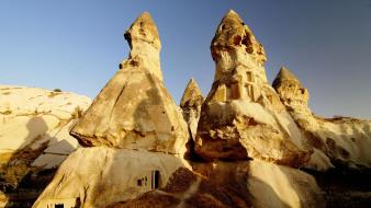 Rocks turkey cappadocia wallpaper