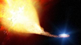 Sun outer space galaxies explosion of colors wallpaper