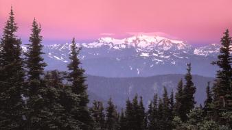 Sunrise landscapes national park washington mount wallpaper