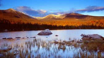 Sunrise maine ponds sandy lakes wallpaper