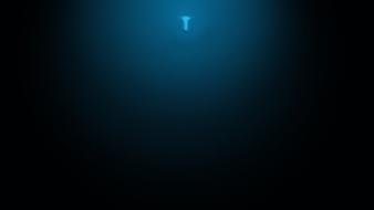 Water blue dark impact diving angel selfmade sea wallpaper