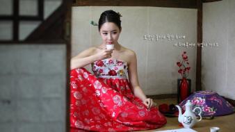 Women models asians korean kim ji min wallpaper