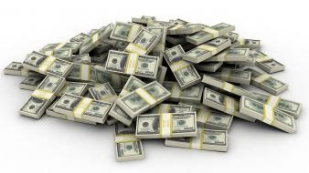 3d view virtual dollar bills money wallpaper