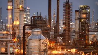Architecture cityscapes factories landscapes refinery wallpaper