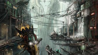 Artwork concept art futuristic landscapes network wallpaper