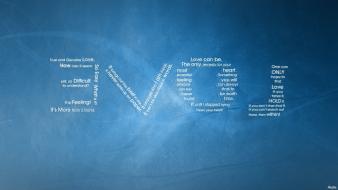 Auzu love text typography wallpaper