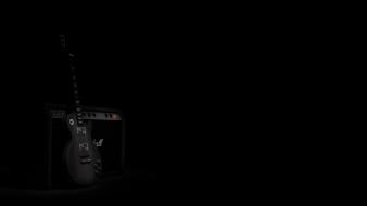 Black background guitars music strings wallpaper