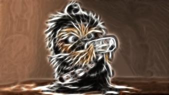 Chewbacca fractalius baby wookiee wallpaper