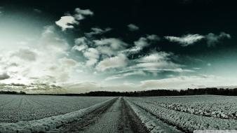 Dark nature seasons winter wallpaper