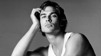 Ian somerhalder actors grayscale men wallpaper
