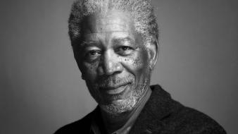 Morgan freeman actors black people grayscale men wallpaper