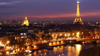 Paris cityscapes night wallpaper