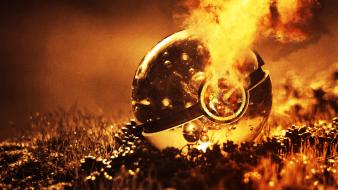 Poke balls pokemon video games wallpaper