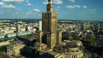 Poland warsaw warszawa cityscapes panorama wallpaper