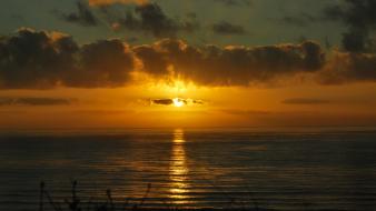 Portugal clouds sea sunset wallpaper