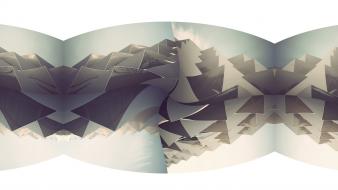 Abstract geometry minimalistic photo manipulation psychedelic wallpaper