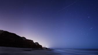 Beaches nature ocean stars wallpaper