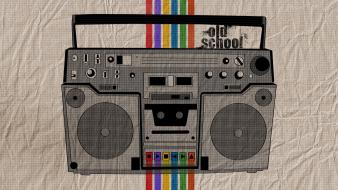 Boombox audioplayer casette player oldschool