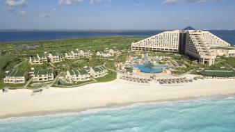 Cancun cityscapes city skyline landscapes resort wallpaper