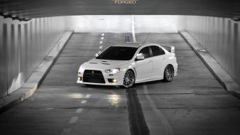 Lancer evolution x black and white cars wallpaper