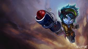 League of legends riot games tristana paintings rocket wallpaper