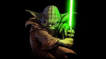 Star wars yoda lightsabers wallpaper