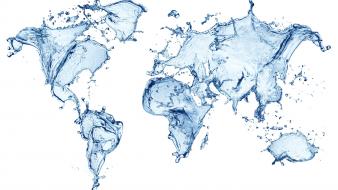Abstract maps water world map wallpaper