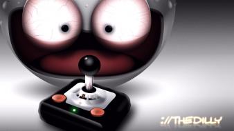 Artwork gamers pad smiley video games wallpaper