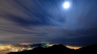 Asia moon taipei taiwan city lights wallpaper