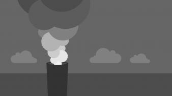 Backgrounds factories minimalistic pollution smoke wallpaper