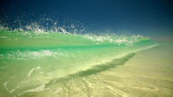 Beaches clark little nature sea waves wallpaper