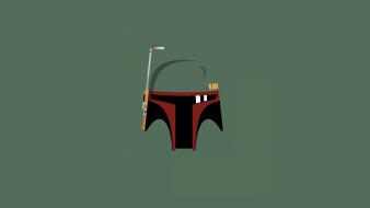 Boba fett star wars artwork minimalistic wallpaper