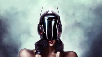 Dan luvisi helmets science fiction wallpaper