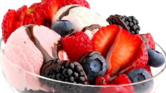 Fruits ice cream nature wallpaper