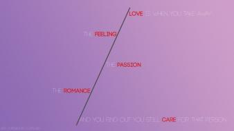 Light love purple quotes simple wallpaper