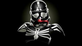 Marvel comics spiderman star wars venom minimalistic wallpaper