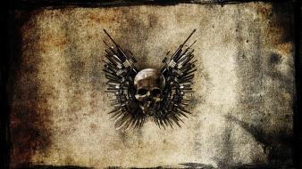 The expendables grunge knives movies skulls wallpaper