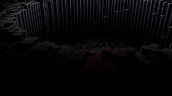 3d black dark empty ground wallpaper